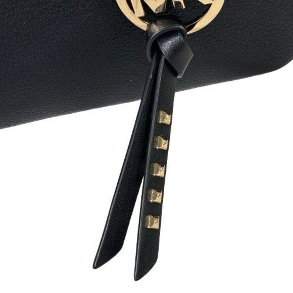 Michael Kors Kris Medium Pebbled Suede Leather Satchel Handbag Crossbody $358 - Picture 14 of 16